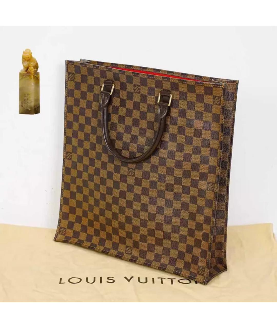 LOUIS VUITTON Коричневая сумка с короткими ручками, фото 9