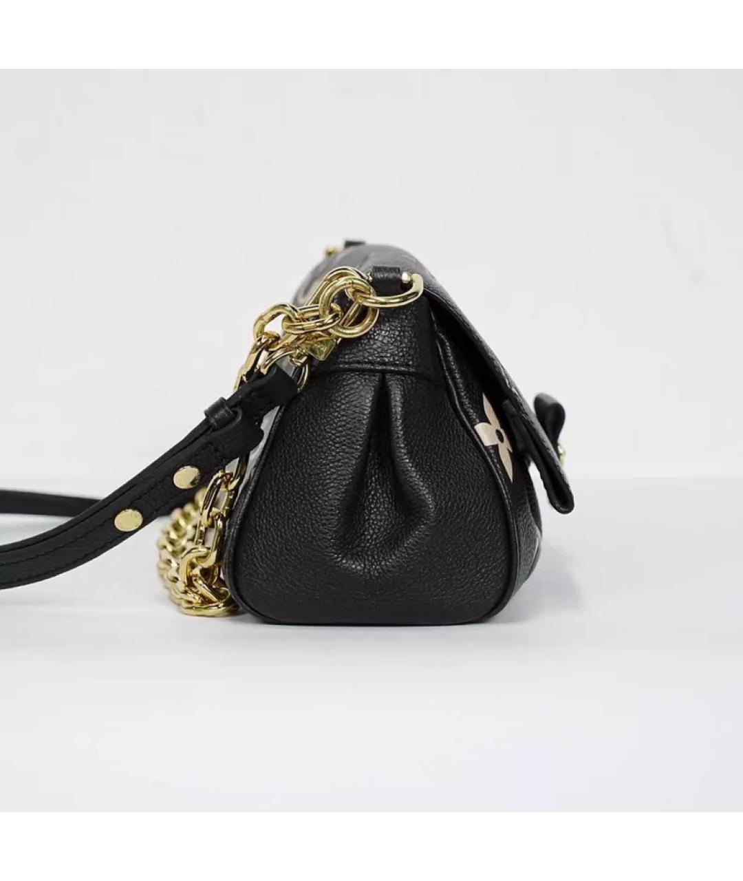 LOUIS VUITTON Черная кожаная сумка с короткими ручками, фото 2