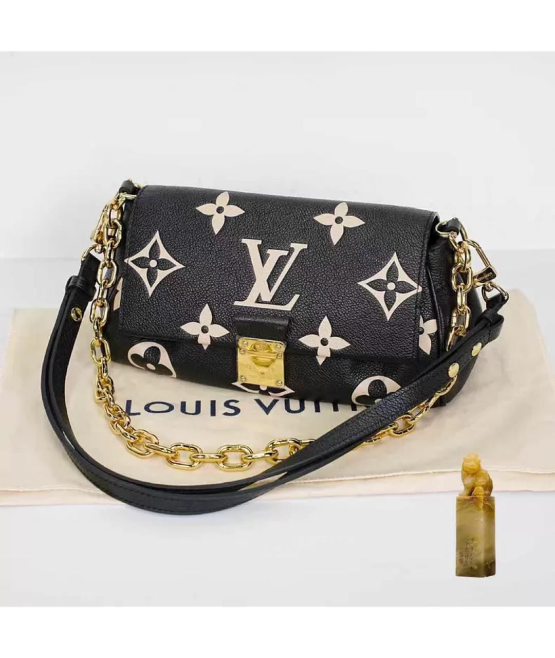 LOUIS VUITTON Черная кожаная сумка с короткими ручками, фото 9