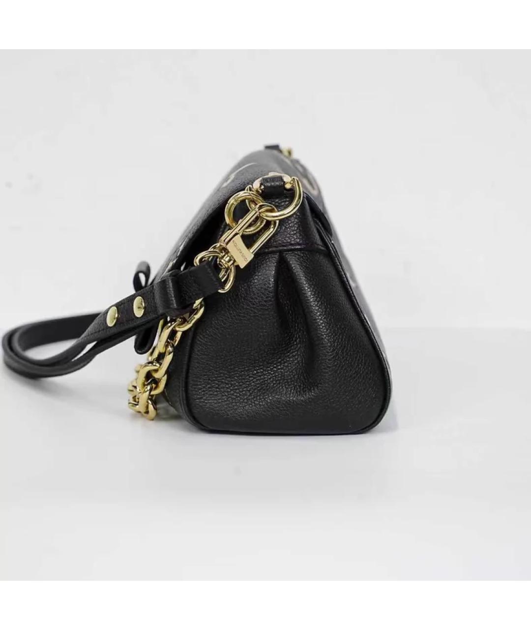 LOUIS VUITTON Черная кожаная сумка с короткими ручками, фото 7