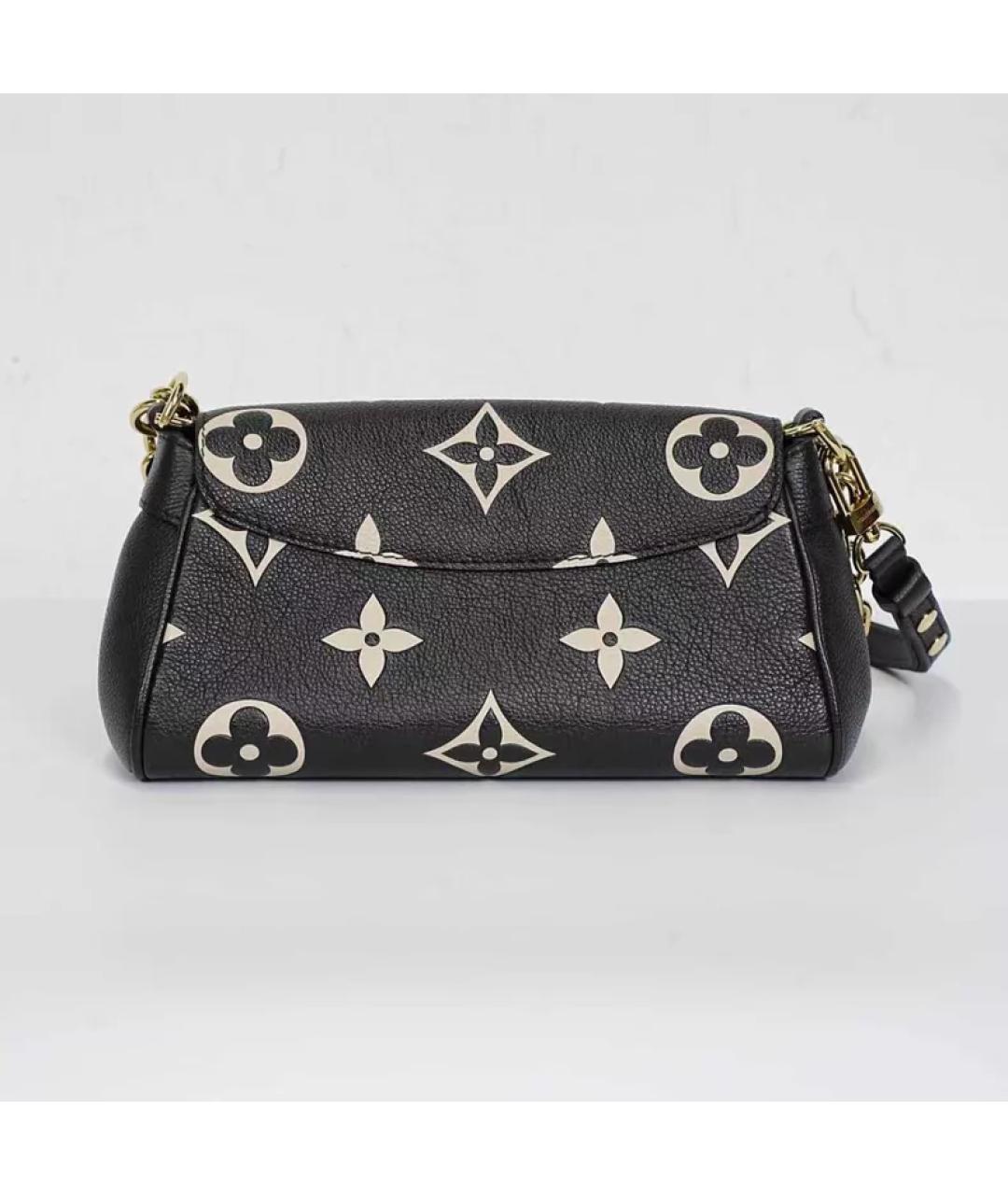 LOUIS VUITTON Черная кожаная сумка с короткими ручками, фото 6