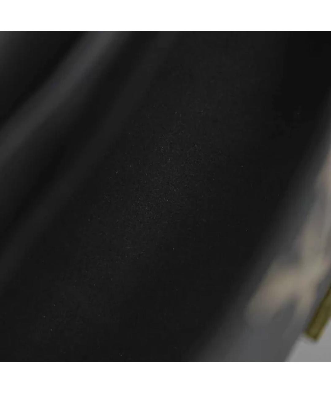 LOUIS VUITTON Черная кожаная сумка с короткими ручками, фото 8