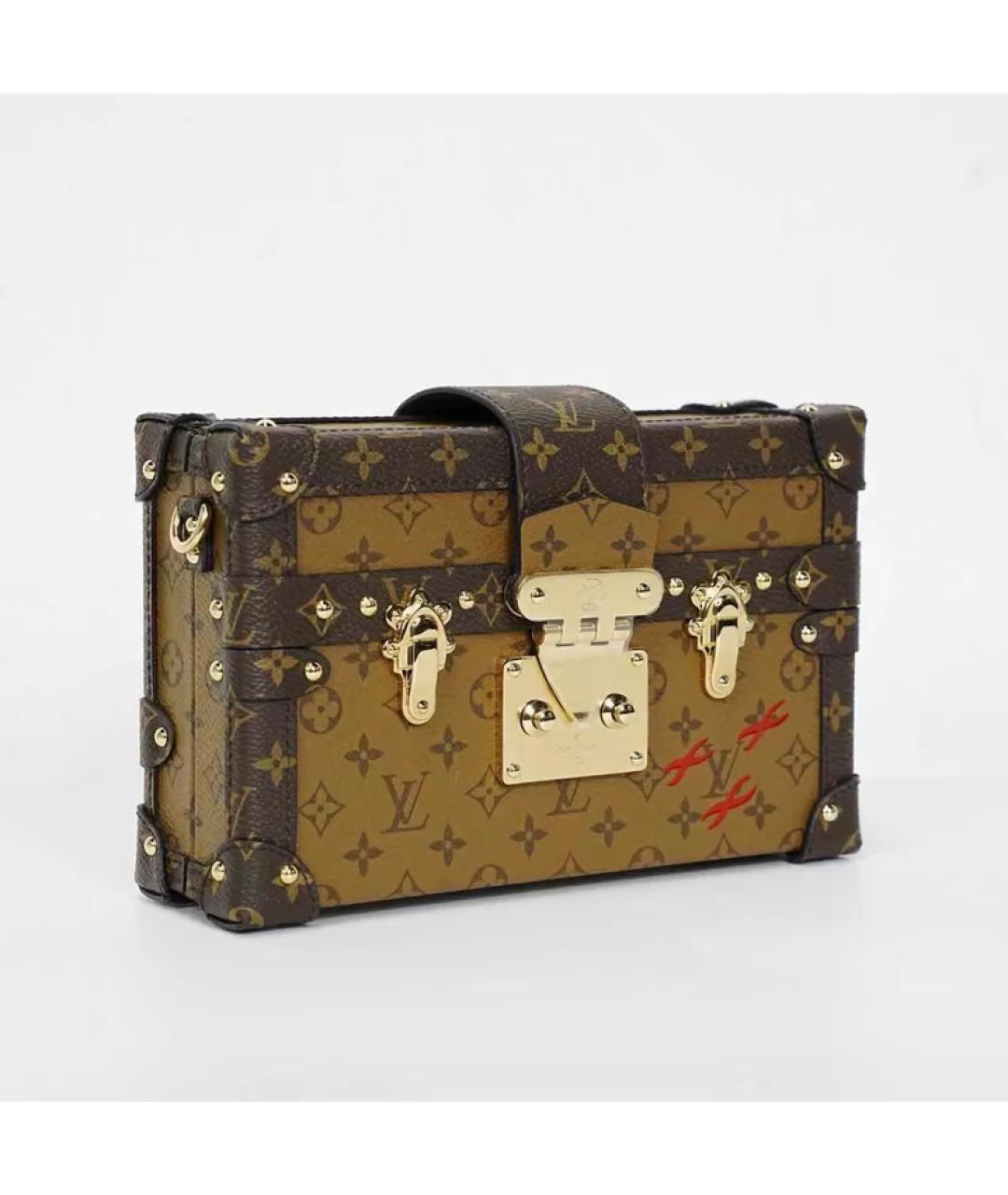 LOUIS VUITTON Коричневая сумка с короткими ручками, фото 7