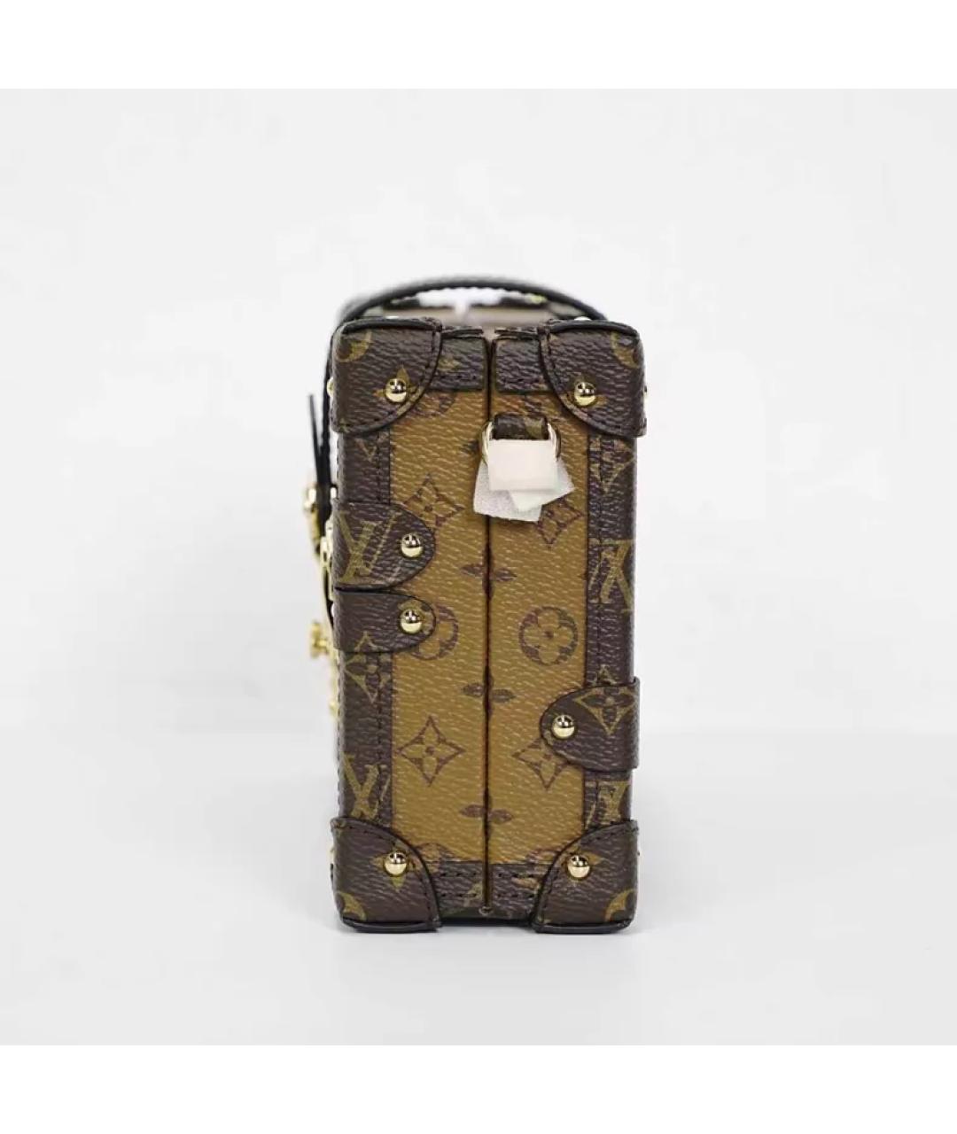 LOUIS VUITTON Коричневая сумка с короткими ручками, фото 4