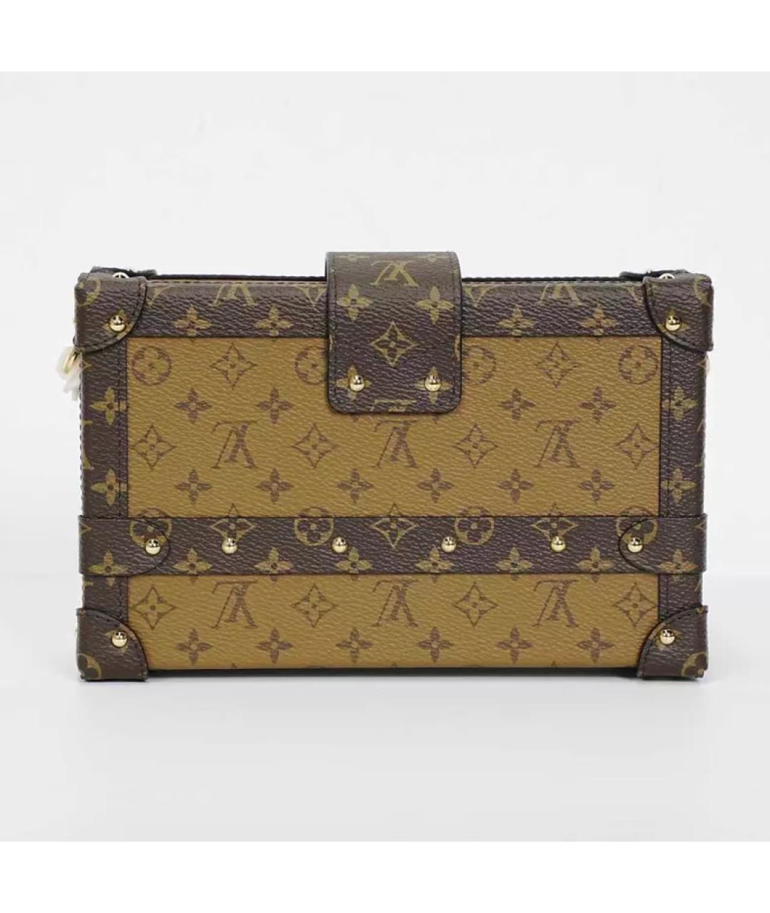 LOUIS VUITTON Коричневая сумка с короткими ручками, фото 3