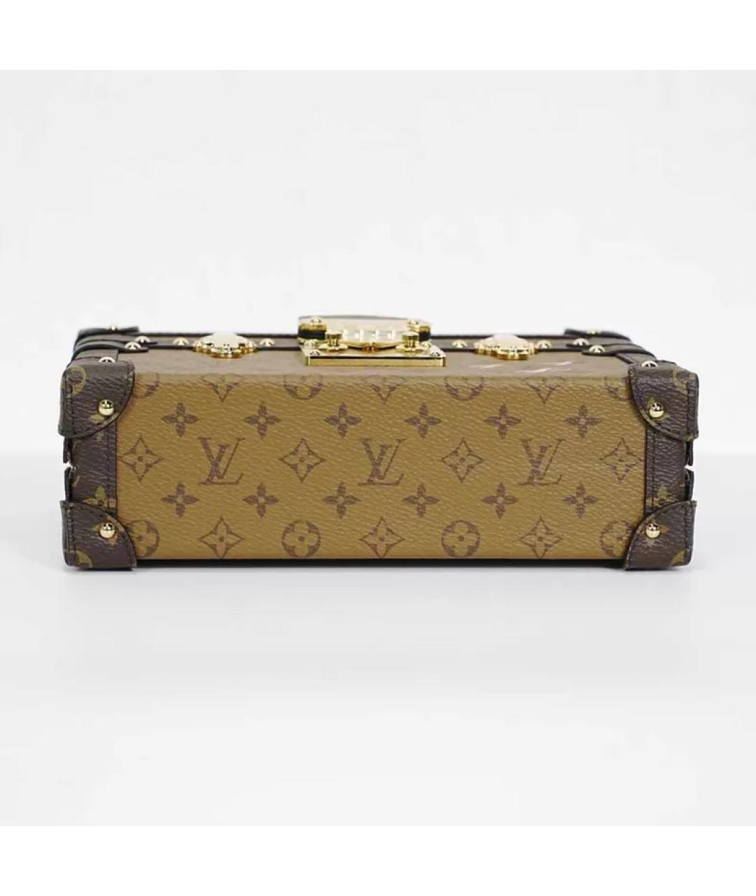 LOUIS VUITTON Коричневая сумка с короткими ручками, фото 5