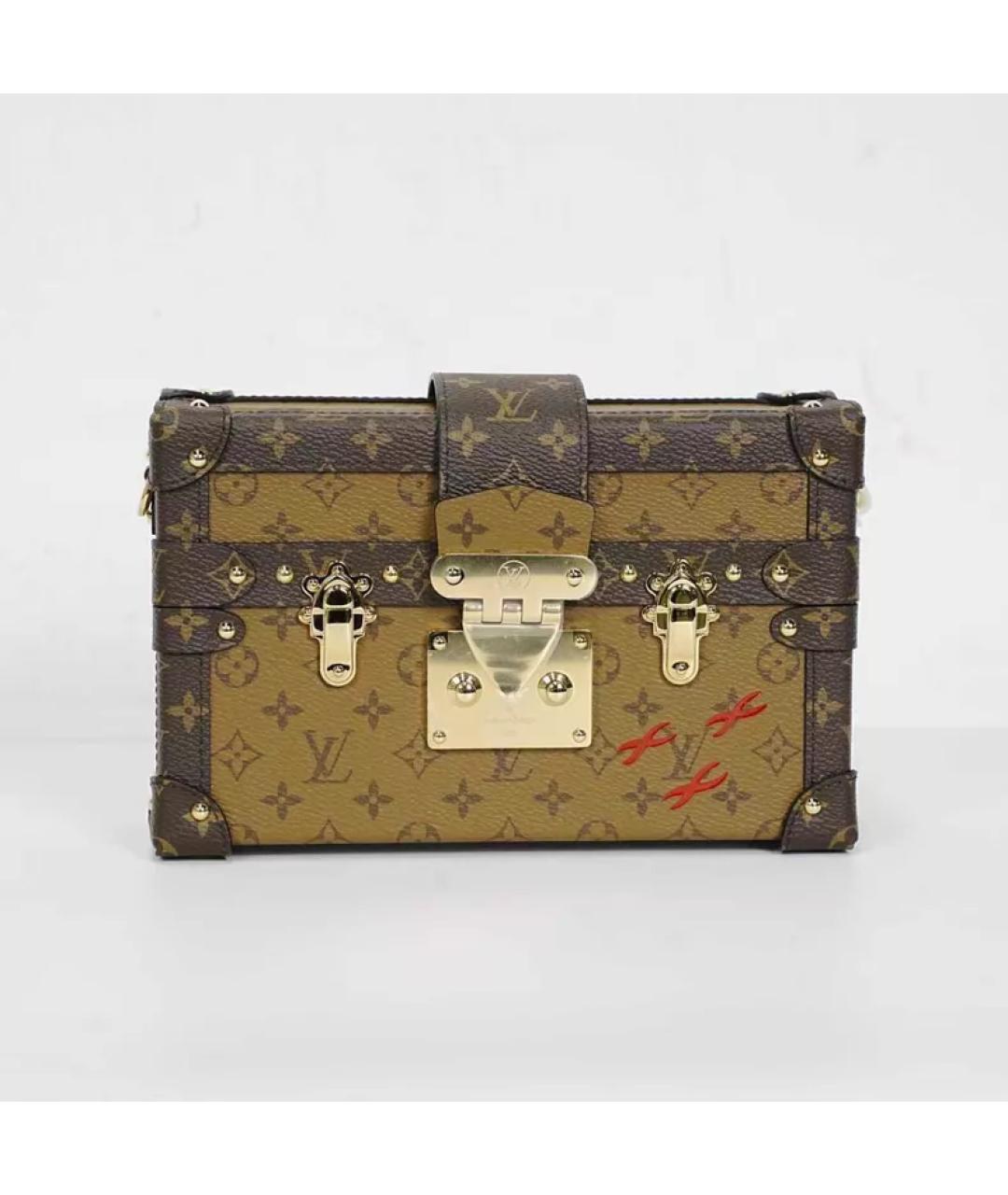 LOUIS VUITTON Коричневая сумка с короткими ручками, фото 10