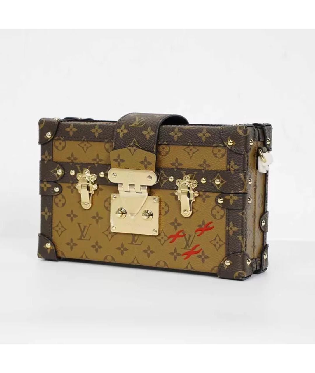 LOUIS VUITTON Коричневая сумка с короткими ручками, фото 2