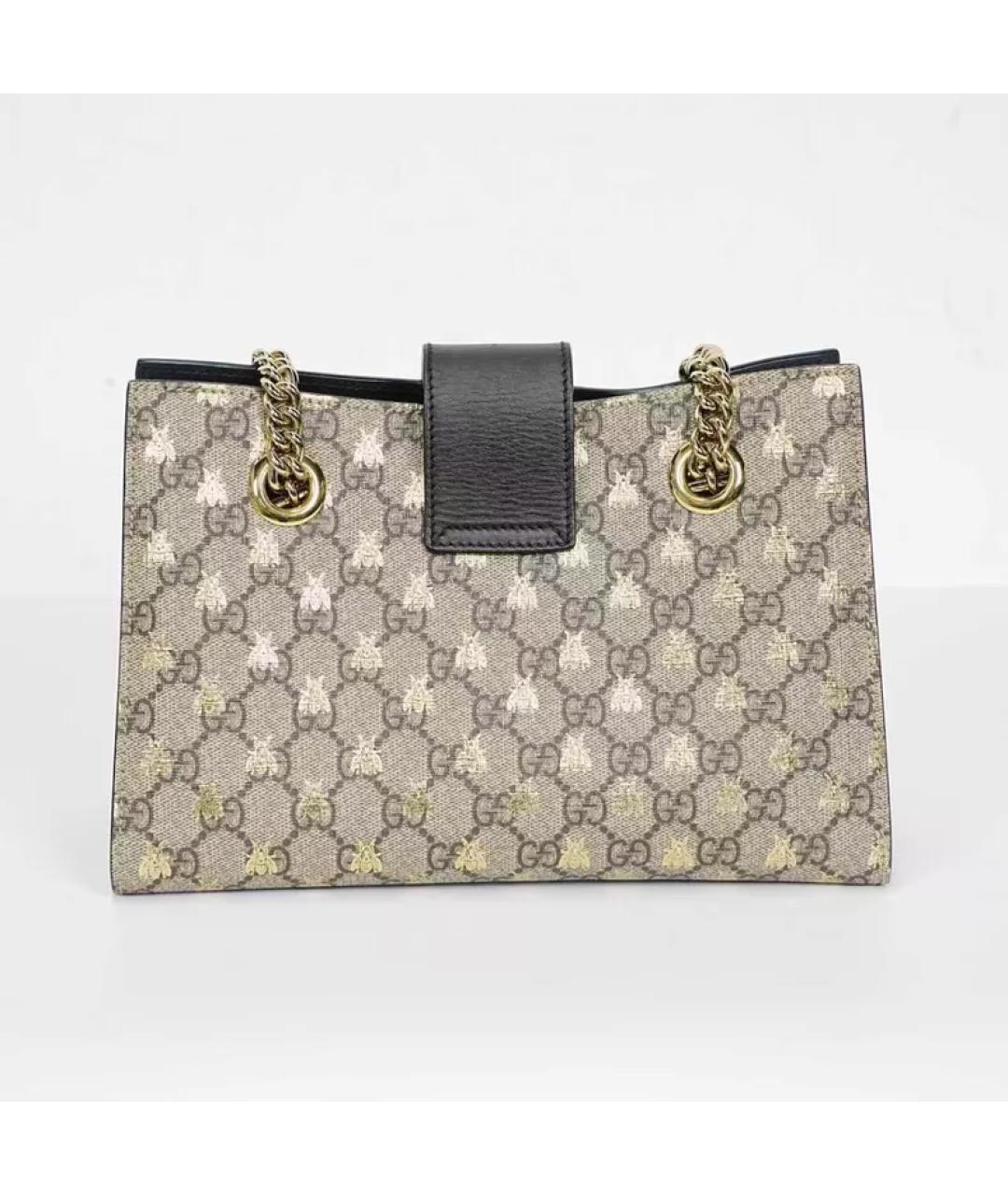 GUCCI Черная кожаная сумка через плечо, фото 4