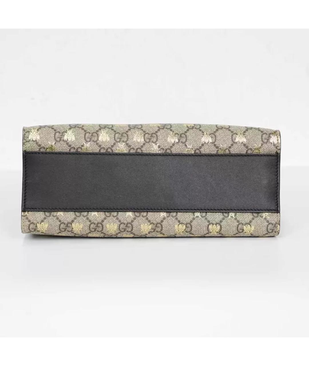 GUCCI Черная кожаная сумка через плечо, фото 2