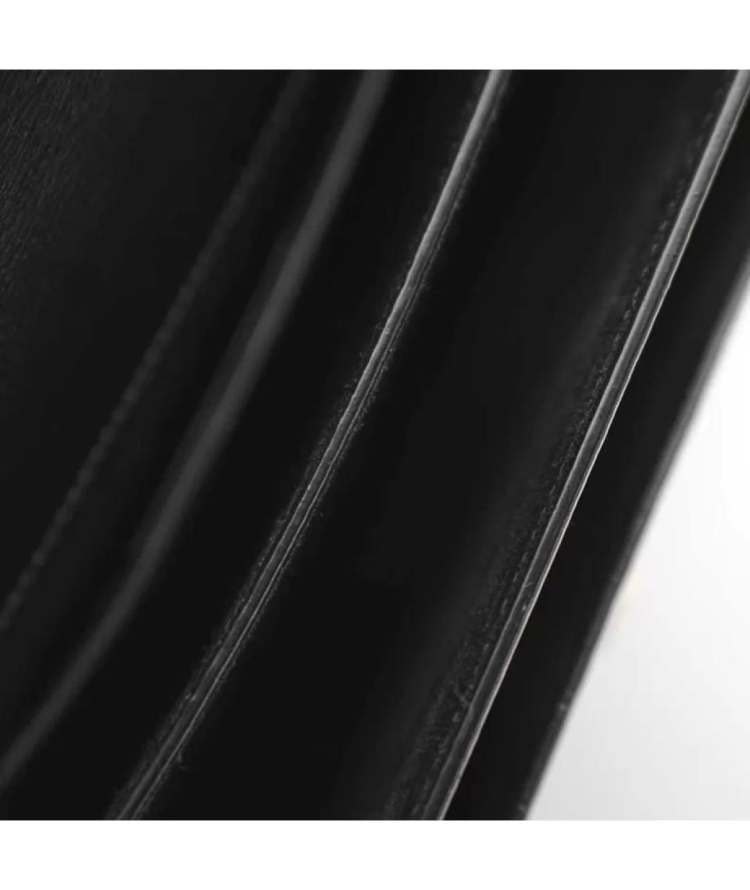 SAINT LAURENT Черная кожаная сумка через плечо, фото 7