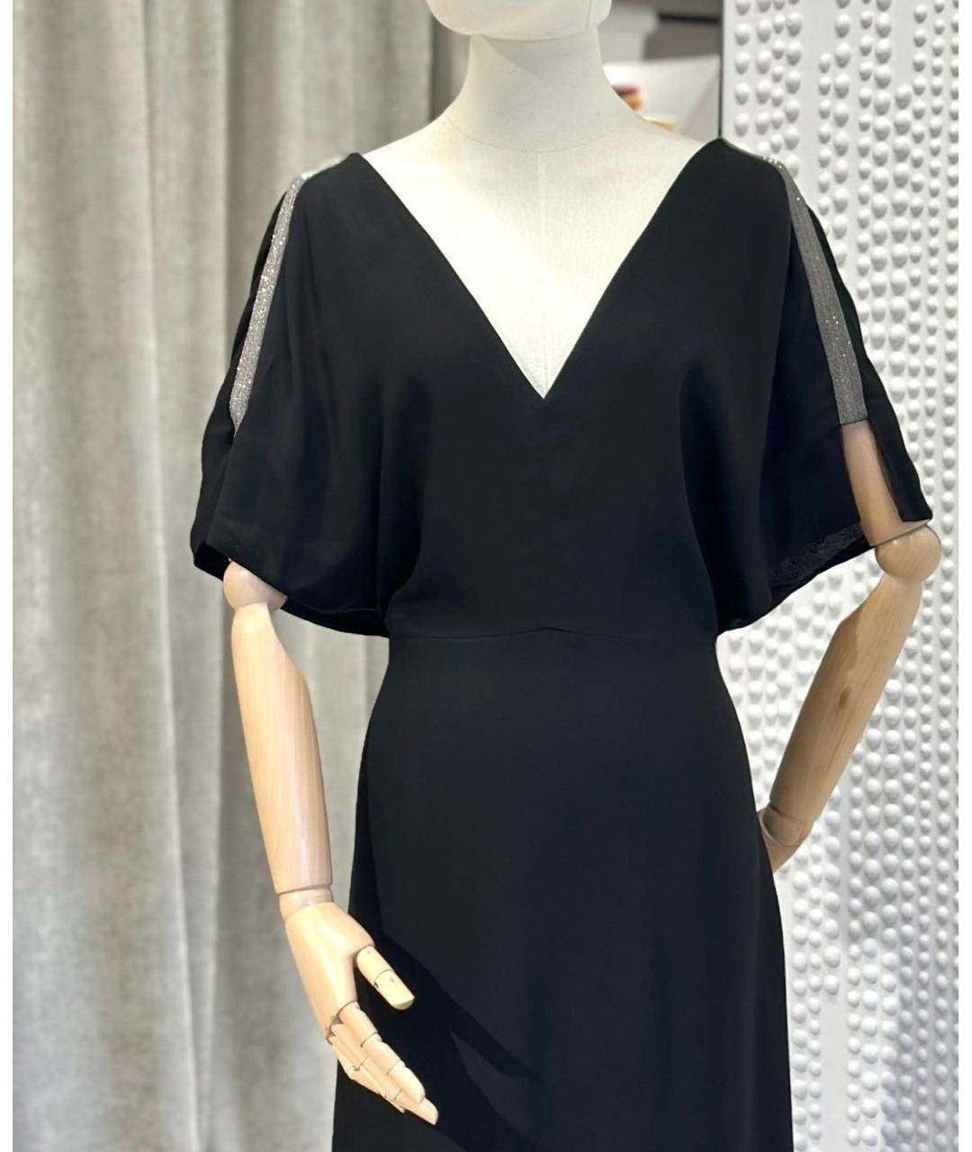 FABIANA FILIPPI Черное повседневное платье, фото 2