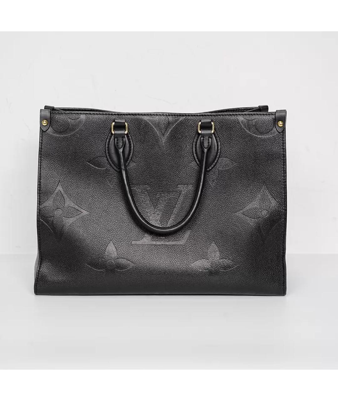 LOUIS VUITTON Черная кожаная сумка с короткими ручками, фото 10