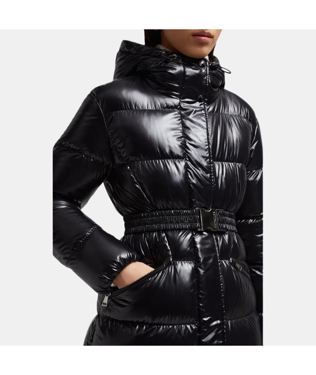 MONCLER Черный пуховик, фото 5