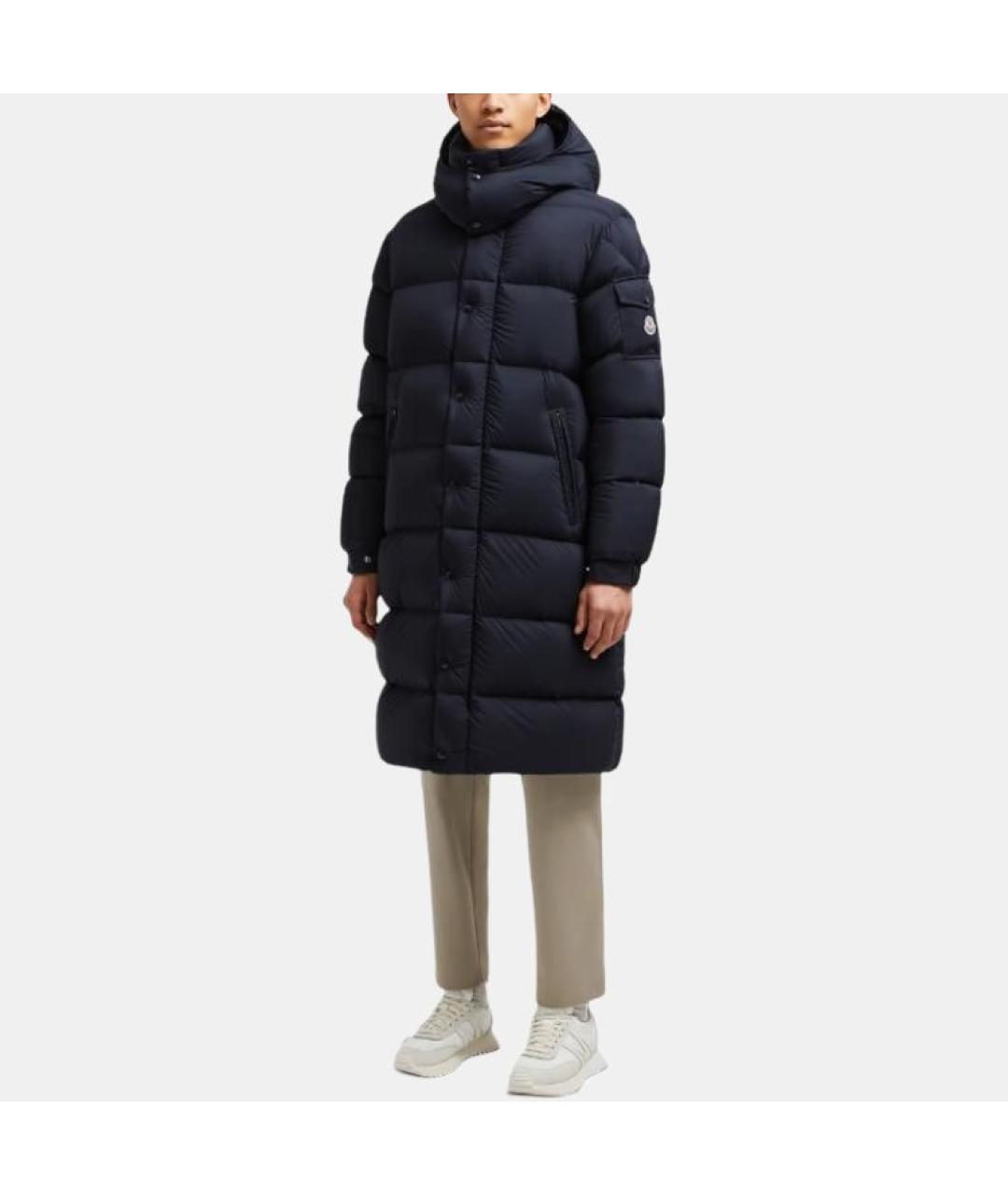 MONCLER Синий пуховик, фото 2