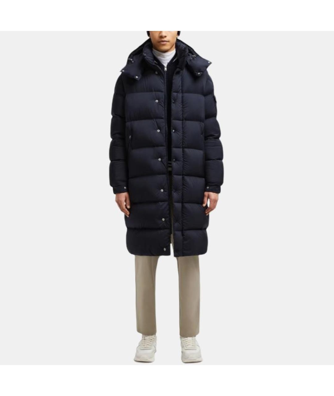 MONCLER Синий пуховик, фото 4