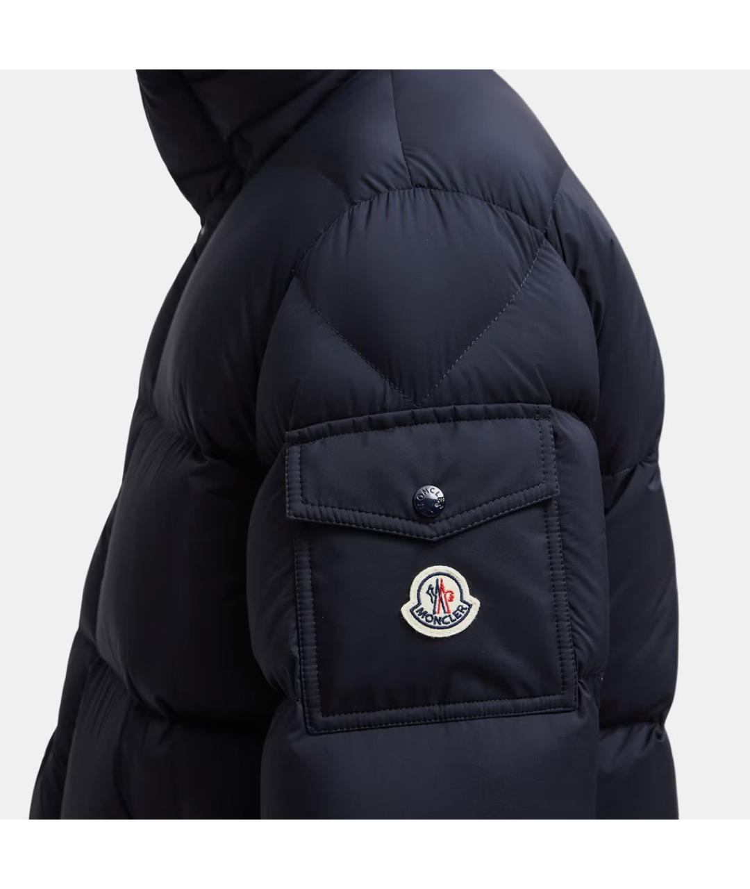 MONCLER Синий пуховик, фото 5