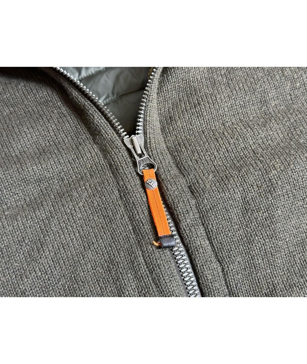 PARAJUMPERS Зеленый шерстяной пуховик, фото 4