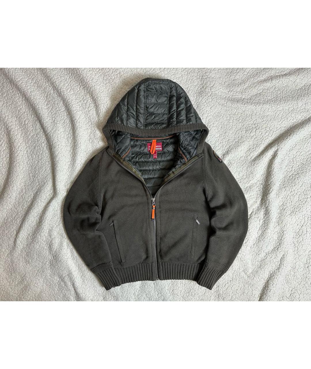 PARAJUMPERS Зеленый шерстяной пуховик, фото 9