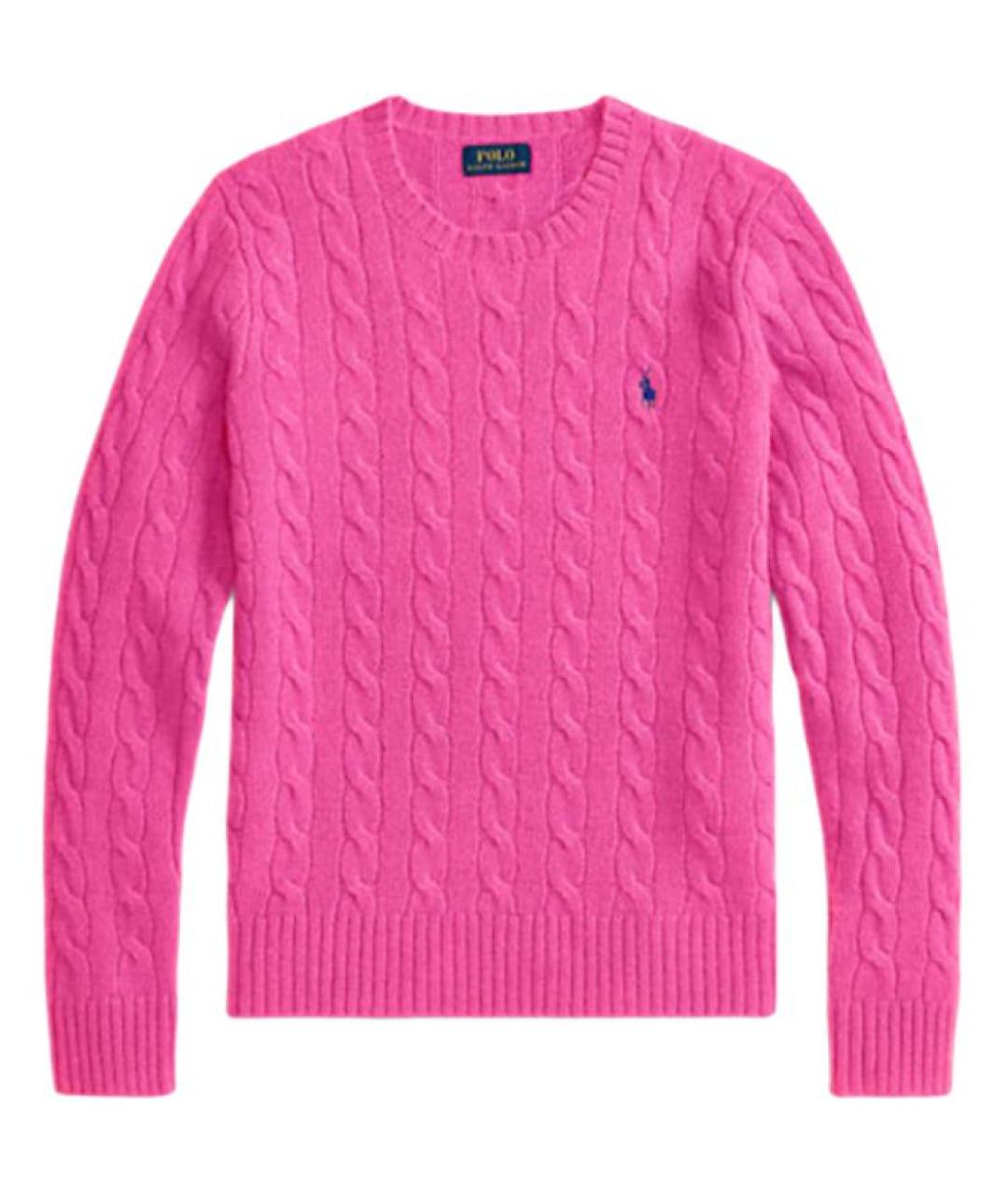 POLO RALPH LAUREN Розовый шерстяной джемпер / свитер, фото 1