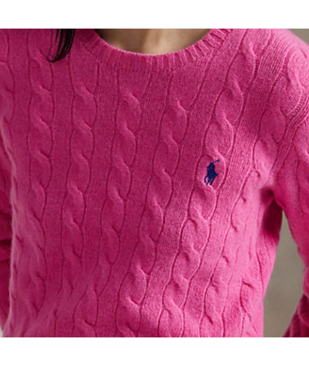 POLO RALPH LAUREN Розовый шерстяной джемпер / свитер, фото 4