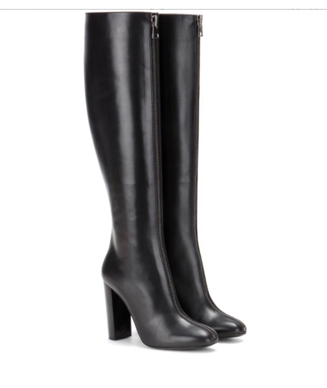 TOM FORD Черные кожаные сапоги, фото 2