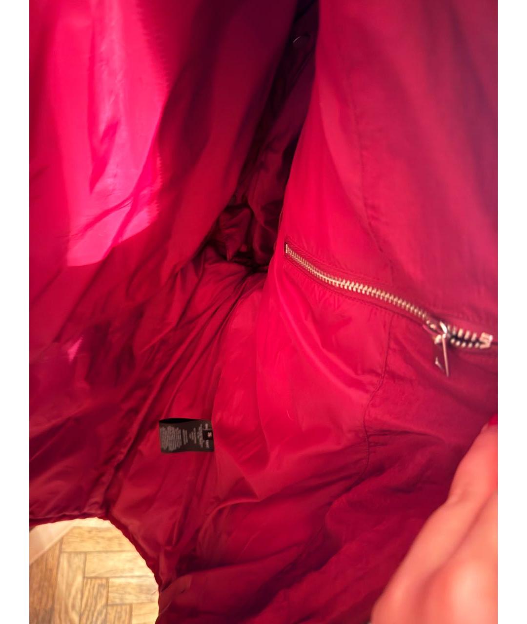 ISABEL MARANT Бордовый полиэстеровый пуховик, фото 4