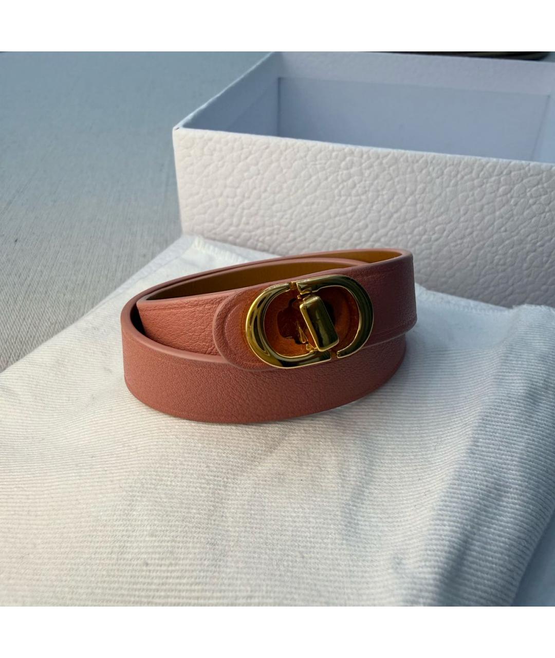 CHRISTIAN DIOR Розовый кожаный браслет, фото 9