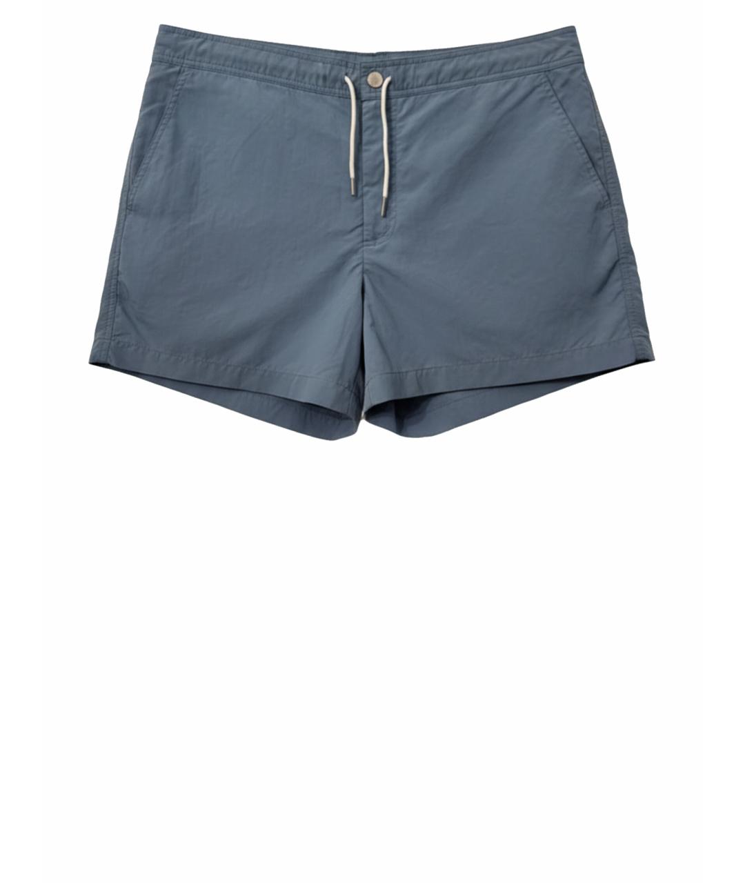 HERMES Голубые полиамидовые шорты, фото 1