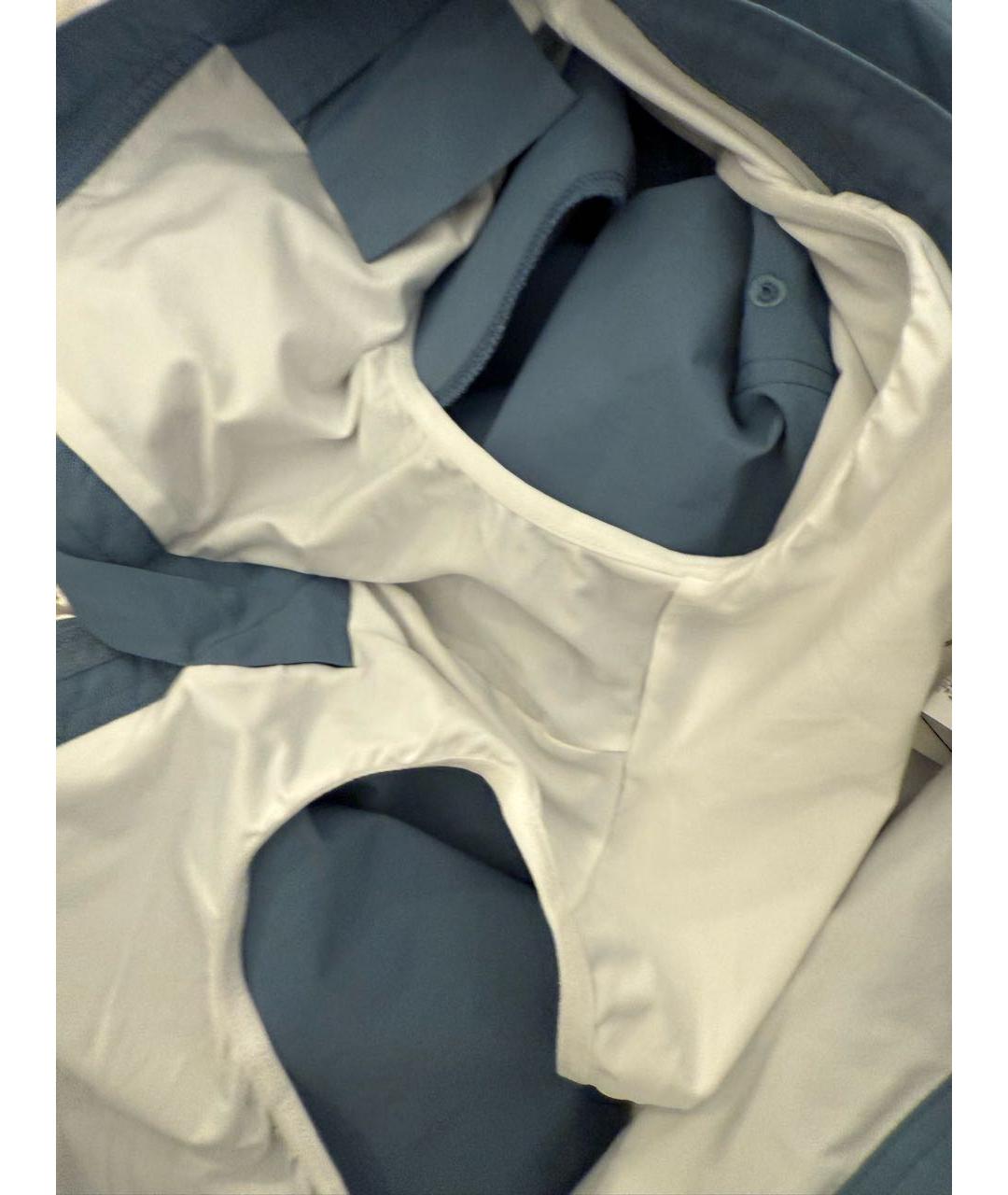 HERMES Голубые полиамидовые шорты, фото 5