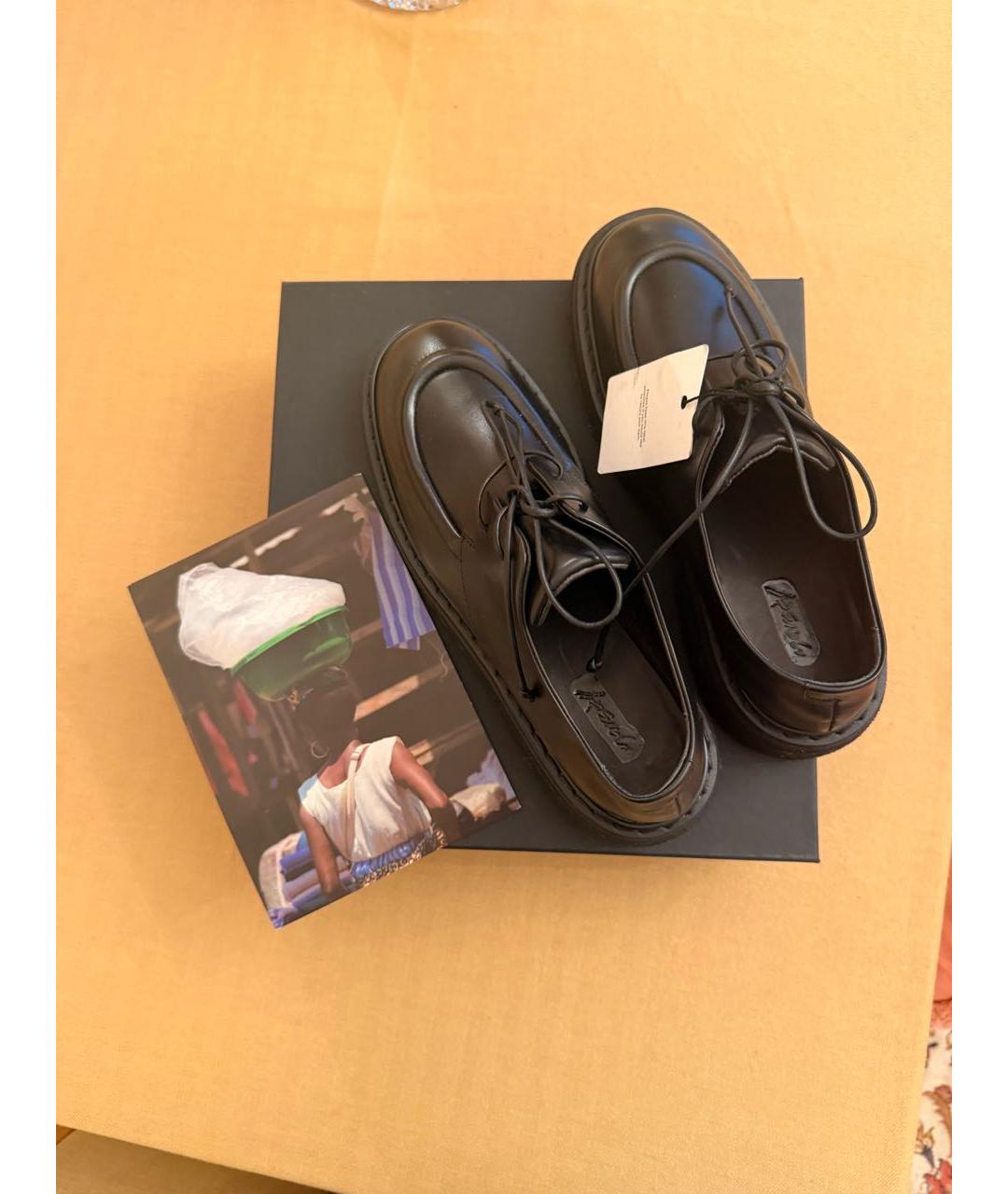 MARSELL Черные кожаные брогги и оксфорды, фото 2