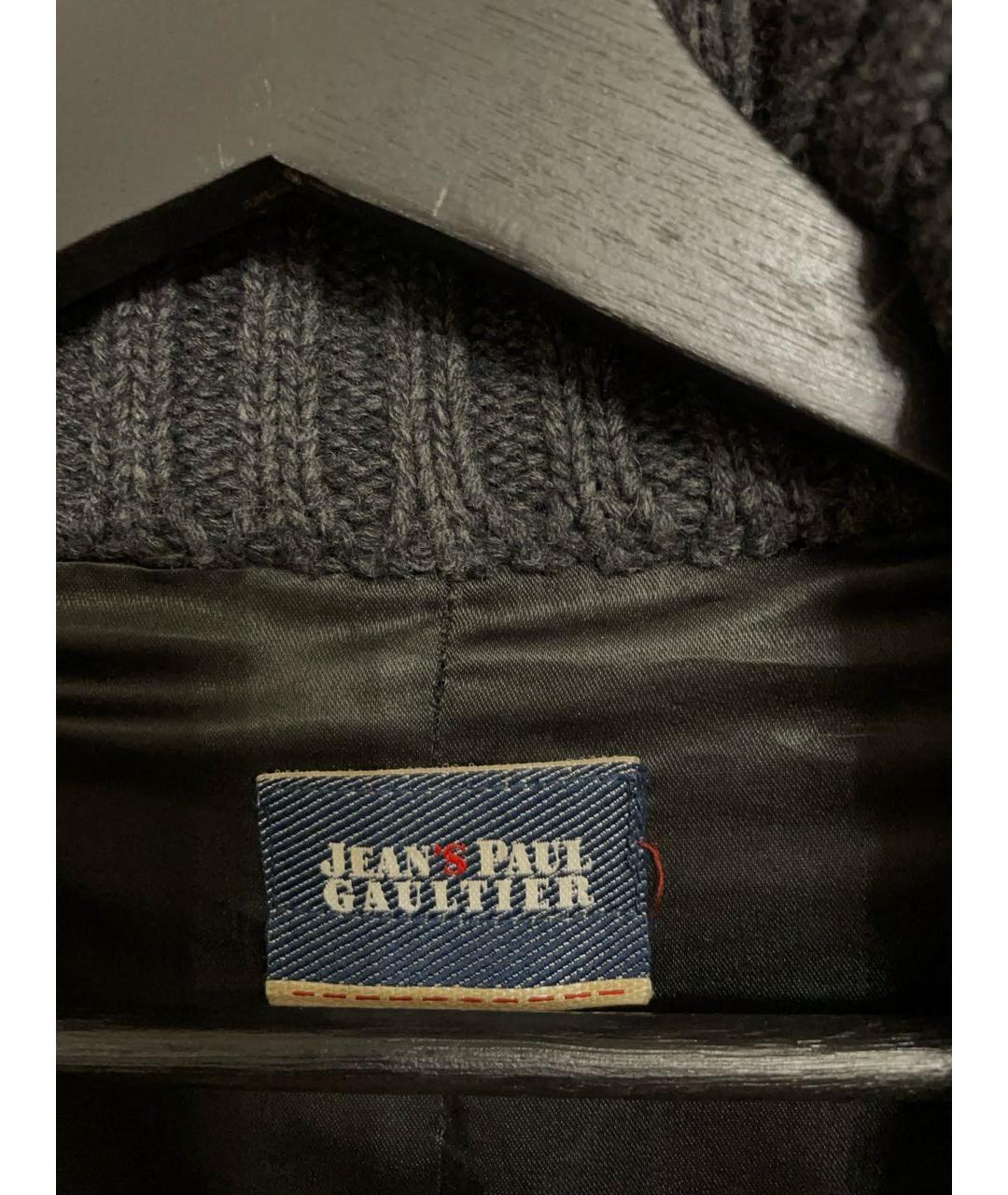 JEAN PAUL GAULTIER Антрацитовое шерстяное пальто, фото 3