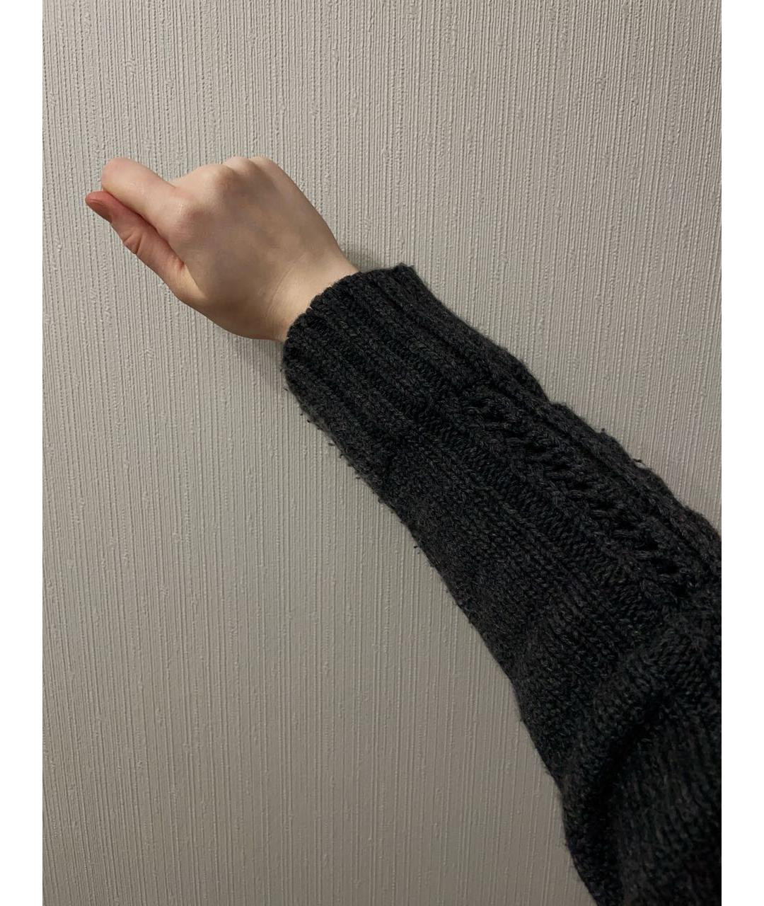 JEAN PAUL GAULTIER Антрацитовое шерстяное пальто, фото 4