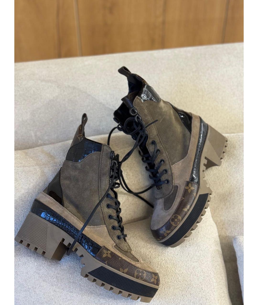 LOUIS VUITTON Мульти замшевые ботинки, фото 2
