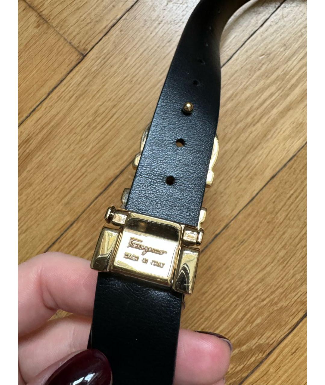 FERRAGAMO Коричневый кожаный ремень, фото 6