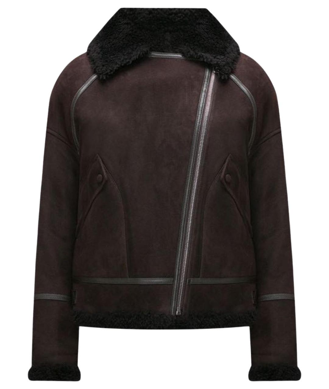 YVES SALOMON Коричневая замшевая дубленка, фото 1