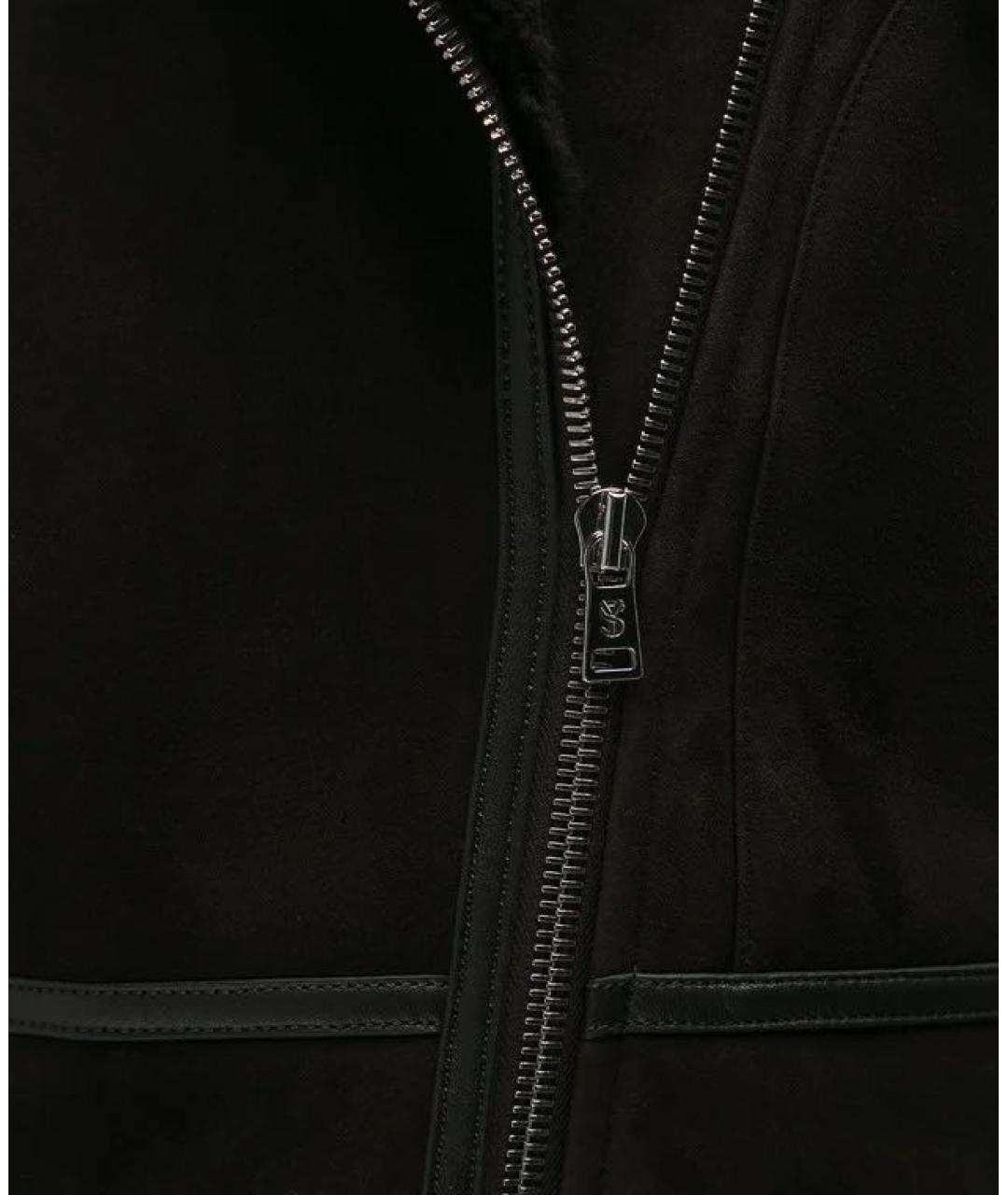 YVES SALOMON Коричневая замшевая дубленка, фото 4