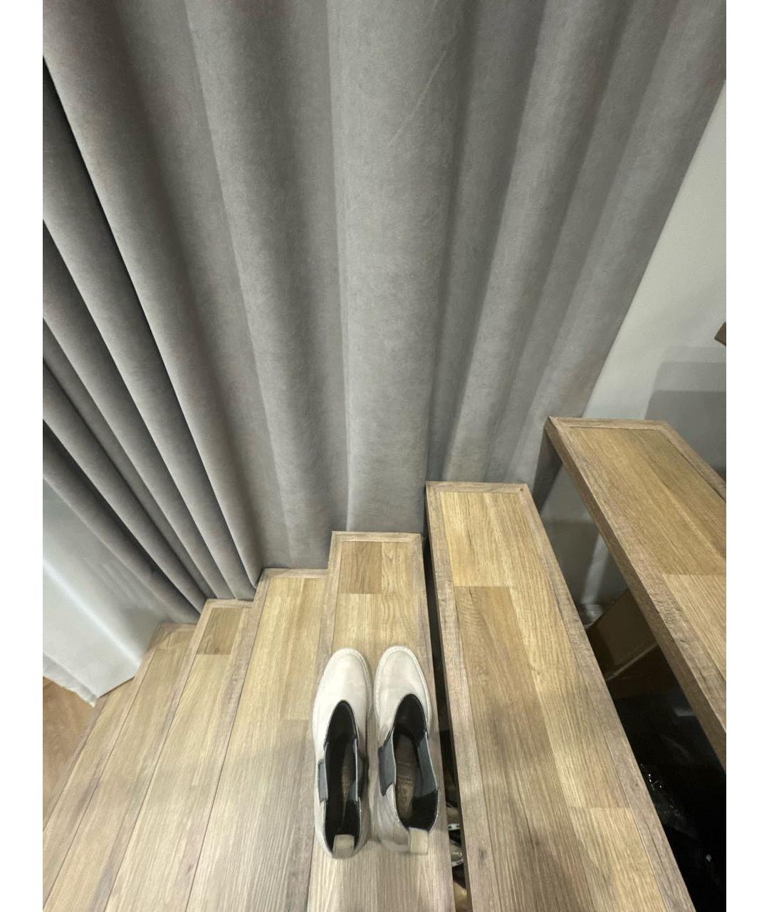 BRUNELLO CUCINELLI Бежевые замшевые полусапоги, фото 3