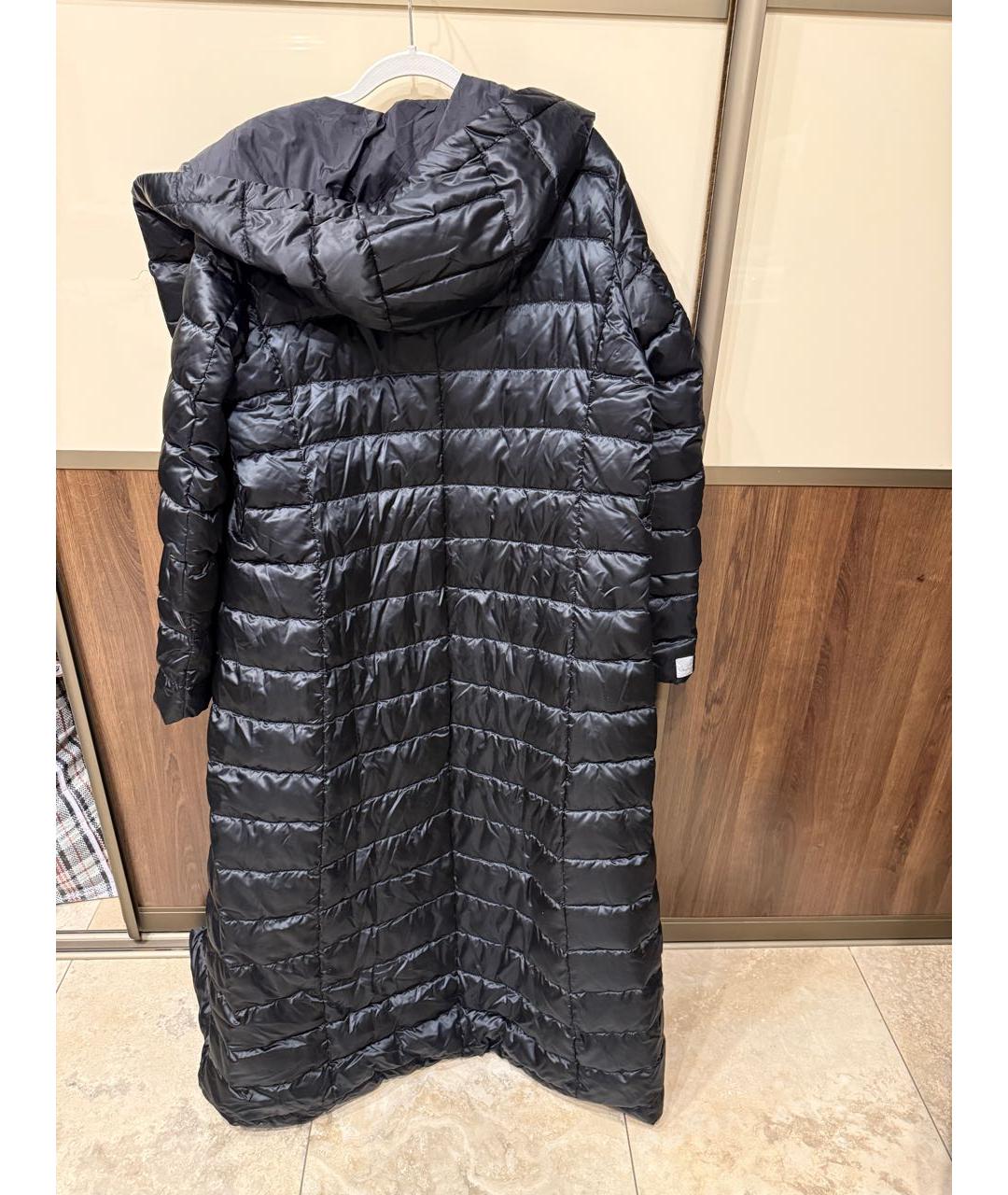 'S MAX MARA Черный полиэстеровый пуховик, фото 2