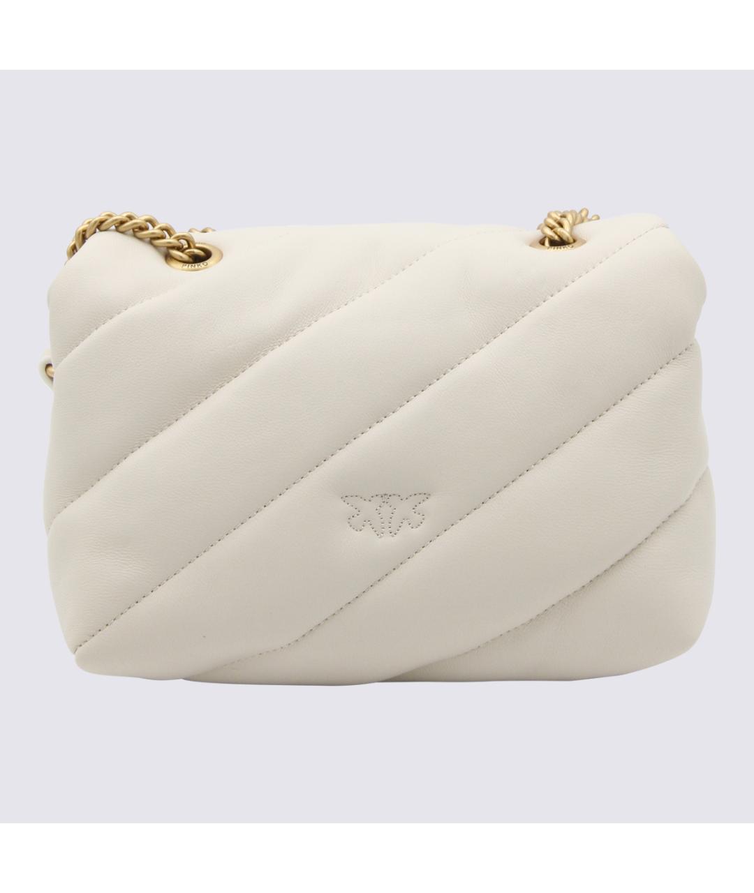 PINKO Белая кожаная сумка через плечо, фото 2