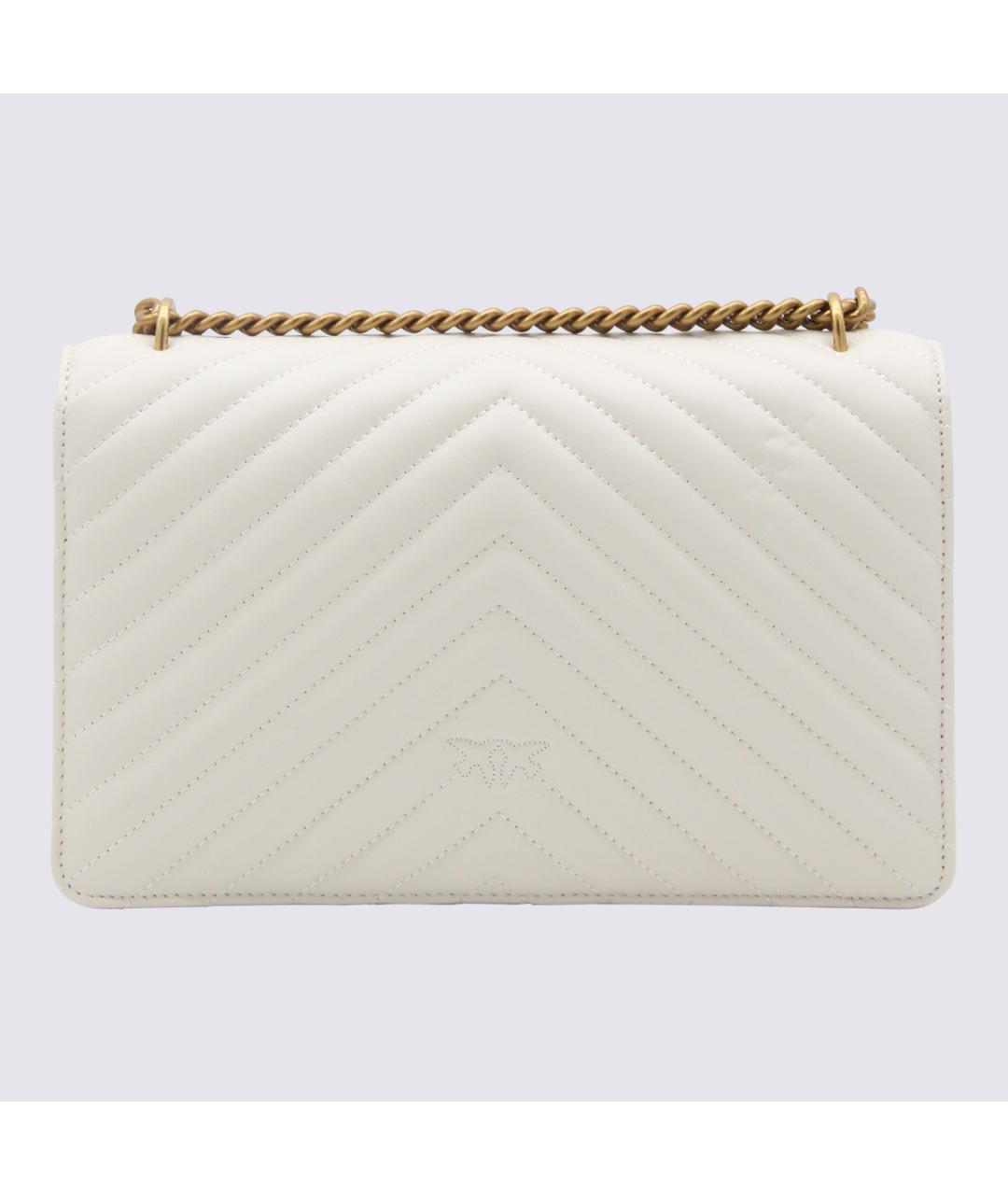 PINKO Белая кожаная сумка через плечо, фото 2