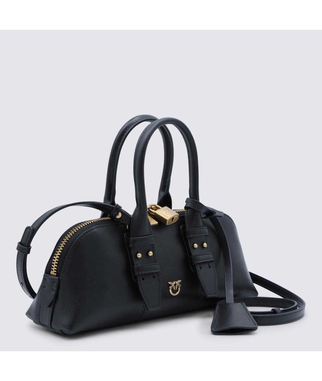 PINKO Черная кожаная сумка через плечо, фото 2