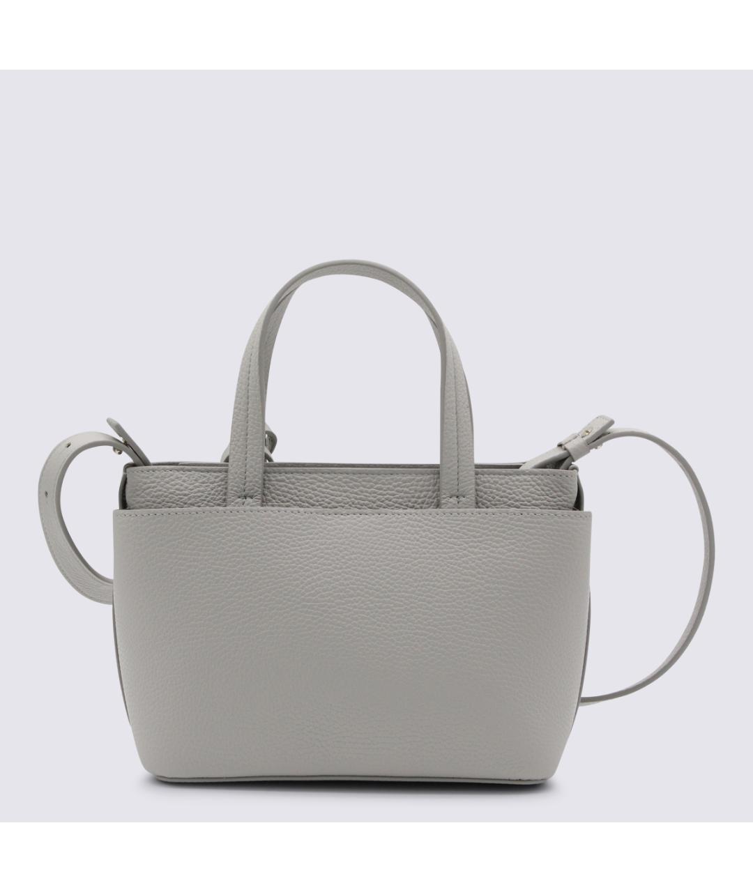 FABIANA FILIPPI Серая кожаная сумка тоут, фото 3