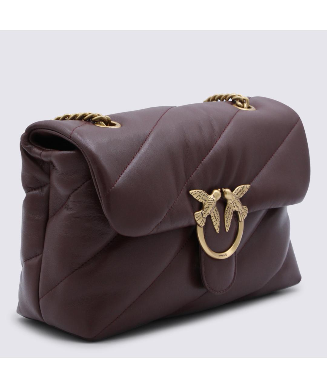 PINKO Фиолетовая кожаная сумка тоут, фото 2