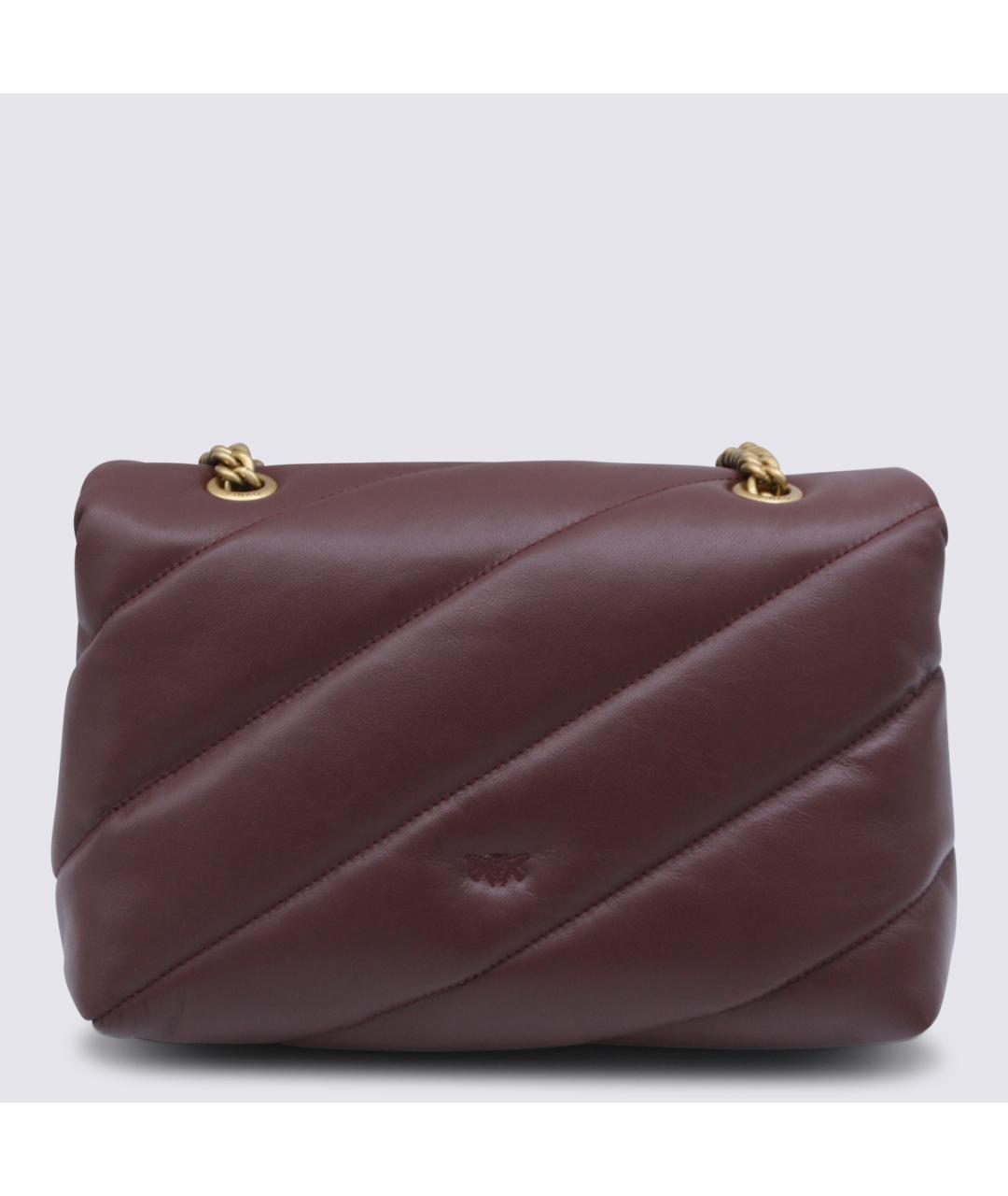 PINKO Фиолетовая кожаная сумка тоут, фото 3