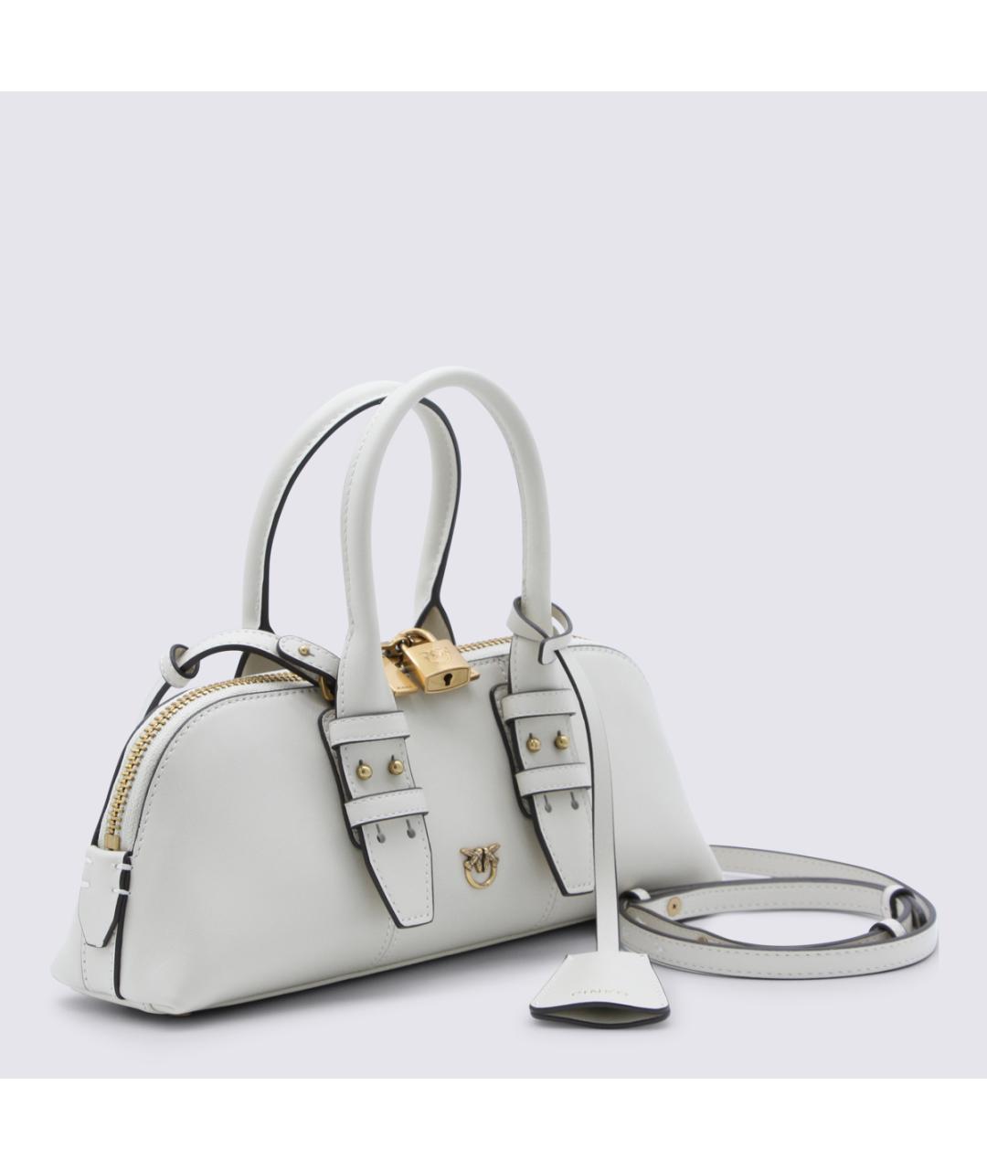 PINKO Белая кожаная сумка через плечо, фото 2