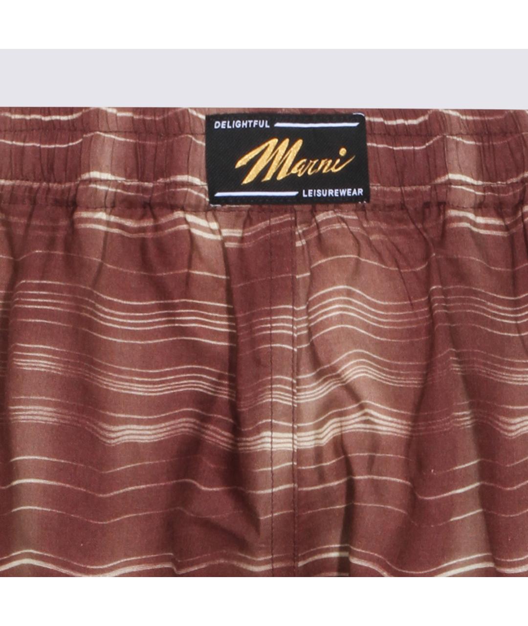 MARNI Коричневые шорты, фото 3