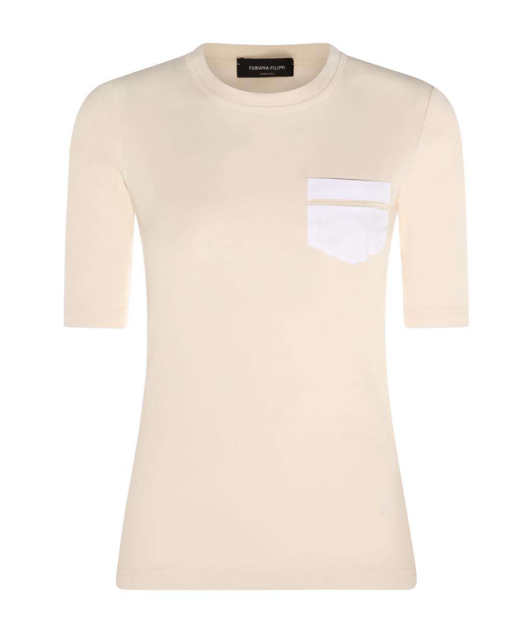 FABIANA FILIPPI Хлопковая футболка, фото 1