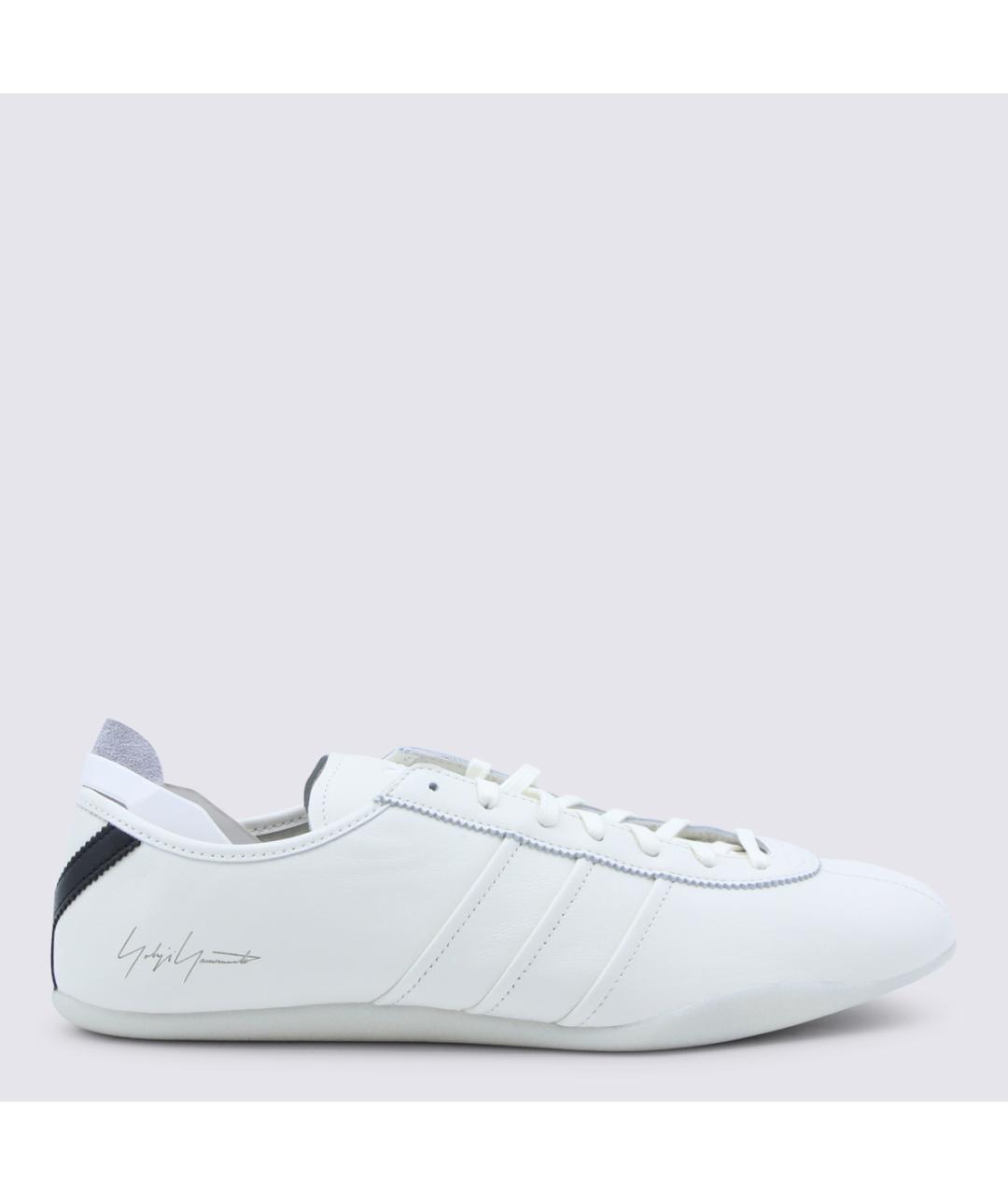 Y-3 Белые кожаные низкие кроссовки / кеды, фото 5