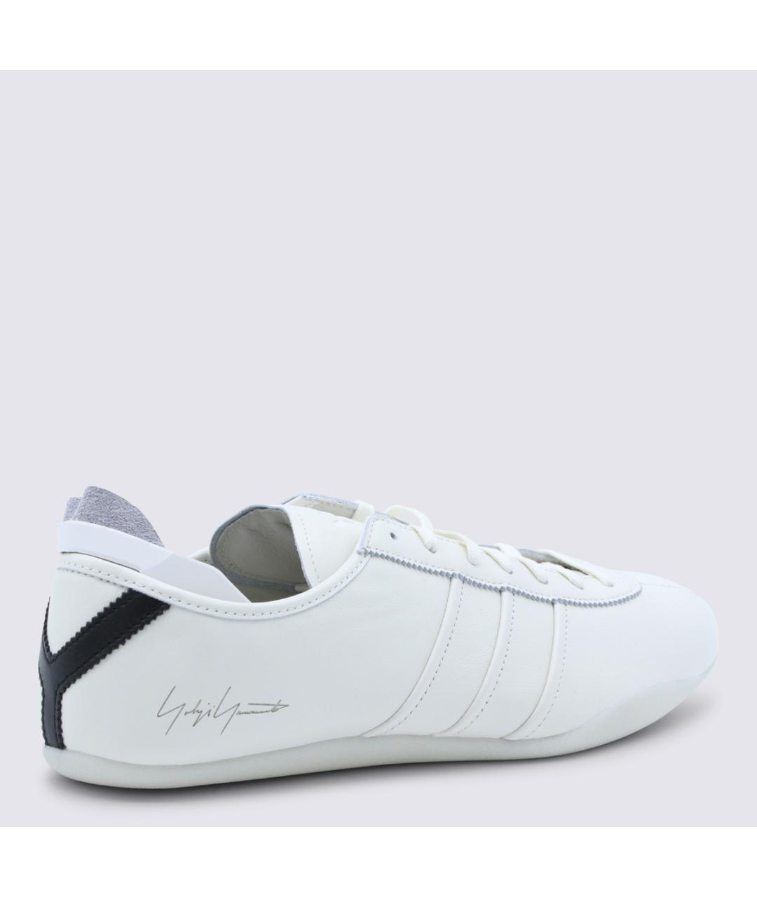 Y-3 Белые кожаные низкие кроссовки / кеды, фото 3